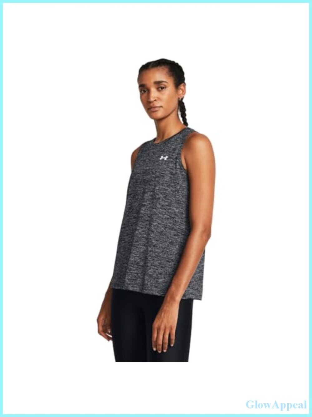 Athletic Sleeveless U-Neck Active Tank Top Lightweight Polyester